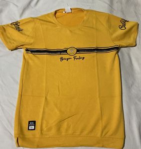Yellow soft  Graphic T-Shirt