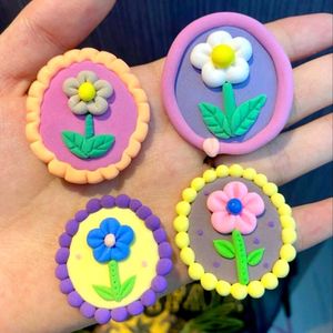 Clay Flower Fridge Magnets 🌸🌻✨
