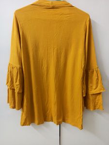 Women&#39;s Mustard Color Cardigan