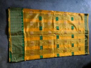 Yellow Saree&amp;Green Bangles