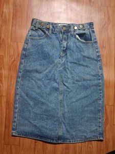vintage y2k style denim skirt