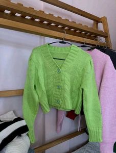 Green Knit Cardigan