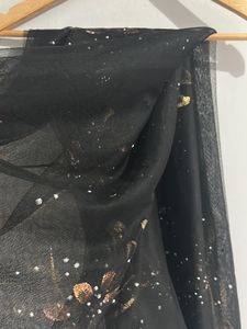 Black Net Dupatta