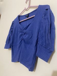 A Beautiful Blue Crop Top