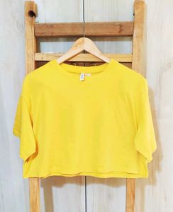 Cotton Yellow Top H&amp;M &amp; Plazzo  Size-42(Combo)