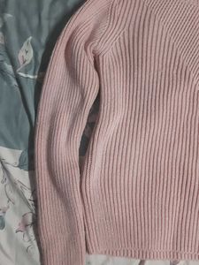 Pink Turtleneck Sweater