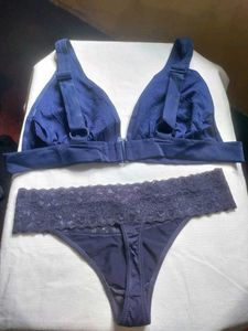Blue Bra &amp; Panty Set