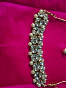 Rhodium Plated Kundan Artificial Stones And Beads