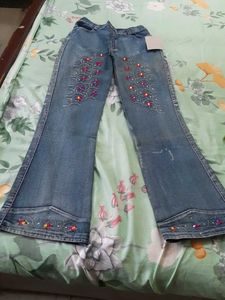 Embellished Flare Jeans New