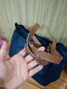 Calvin Klein Navy Blue Tote Bag