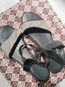 Stylish Black Heel Sandals