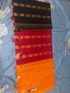 Multi-color Cotton Saree