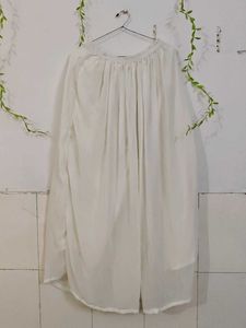 White Anarkali Suit Set