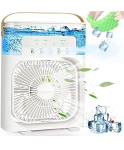 Portable Mini Air Cooler with Humidifier &amp; Fan – R