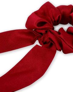 Solid red hair tie scrunchie ♥️