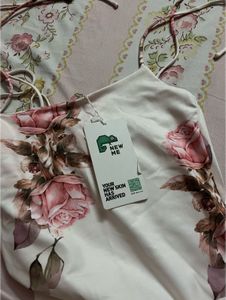 Newme Pink Knotted Floral Dress