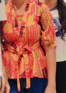 Colorful Kimono Style Top