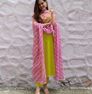 Lime Green Kurta Set