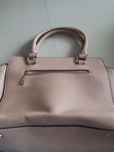 Blush Quilted Pearl Detail Handbag