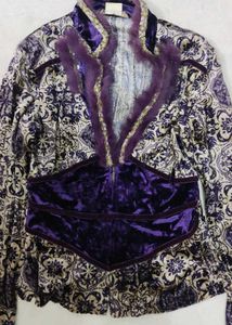 Purple Velvet Corset Jacket