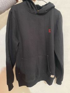 Stylish Black Oversize Warm Hoodie With Pockets