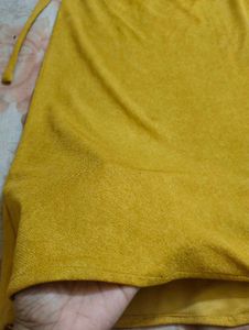 Mustard Yellow Belted Dress 💛⚡