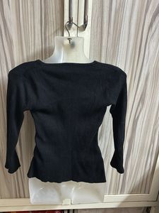 Black Long Sleeve Top