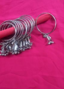 Black Metal Bangles 12 Piece Set