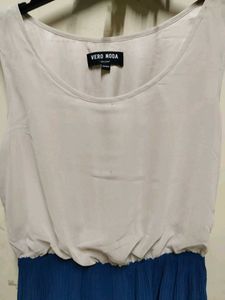 Vero Moda Chic Blue &amp; White Maxi Dress