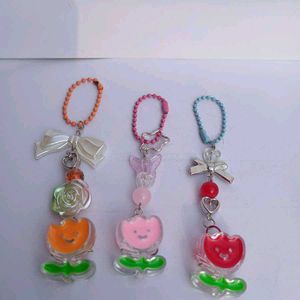 Cute Flower Keychains