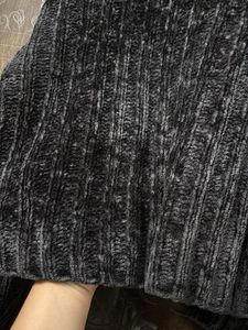 Cozy Velvet Black Sweater