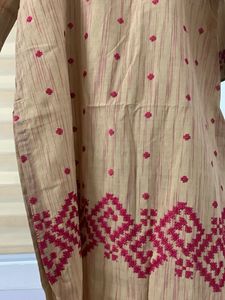 Elegant Kurta Beige Sparely Used