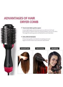One Step Hot Hair Brush - Straightening + Drying