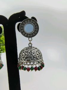 Oxidised Jhumka