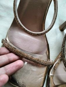 Elegant Copper Pencil Heels