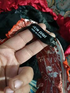 4151. Red Floral Halter Crop Top