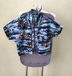 Women Beach Crop Top- Overcoat Shrug