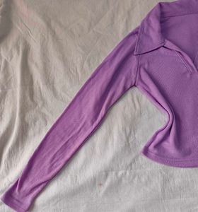 Purple Long Sleeve Top