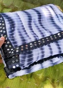Zebra Saree Floral Print