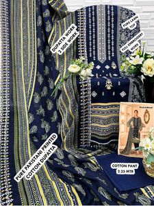 Pakistani Embroidery Work Dress Material