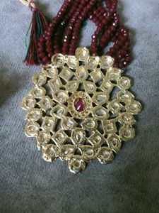 Beaded Necklace with Pendant