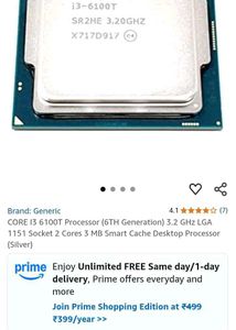 Intel Core i3-7100T CPU