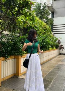 Cottage Core Cotton Skirt