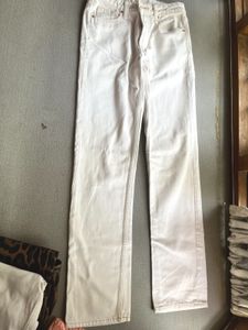 White Straight Leg Jeans