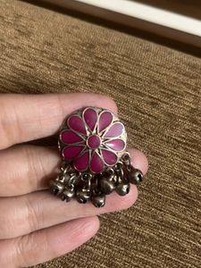 Magenta adjustable Ring