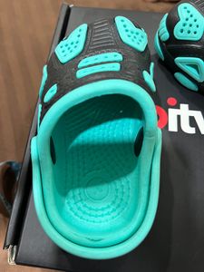 Blue And Black Crocs 12-18 Months
