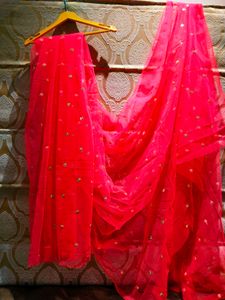Heavy Silk Lehenga Blouse Dupatta