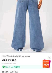 🌼🌼Waist Straight Leg Jeans from Savana🌼🌼