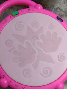 Pink Kids Drum Toy