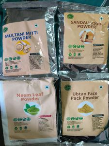 It's Completely Ayurvedic And Effective. Multani Mitti, Sandalwood Powder, Neem Leaf Powder,Ubtan Face Pack Powder